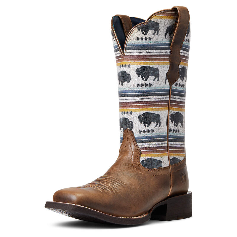 Ariat Westernstiefel Damen - Circuit Savanna Braun/Schwarz/Weiß ( DKLGU-9730 )